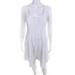 Pre-ownedNanette Lepore Womens Long Sleeve Scoop Neck A Line Dress White Size 4