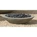 Latitude Run® Low Zen Bowl Cast Stone Pot Planter Concrete | 9.75 H x 39.5 W x 39.5 D in | Wayfair LTTN1295 43897127