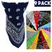 100% Cotton Double Sided Print Paisley Bandana Scarf, Head Wrap Neck Face Cover For Men Women Unisex - 22 inch - One Size - Black