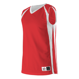 Alleson Athletic - Women's Reversible Basketball Jersey - Color - Scarlet/ White - Size - S