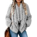 ZANZEA Women Winter Plush Coat Ladies Thicken Fluffy Jacket Outwear