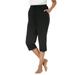 Dreams & Co. Women's Plus Size Knit Sleep Capri Pajamas