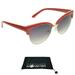 Sunglass Monster Women Bifocal Reading Sunglasses with CatEye Half Horn Rim Red Frame