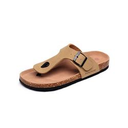 Wazshop Men Women's Cork Sandals Beach Slippers Sandals Casual Flat Summer Casual Shoes