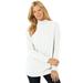 Woman Within Women's Plus Size Petite Perfect Long-Sleeve Mock-Neck Tee Shirt