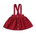 Kids Baby Girls Clothes Strap Skirts Casual Suspender Skirt Party Tutu Dress US