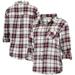 Texas A&M Aggies Women's Team Missy Boyfriend Plaid Flannel Button-Up Long Sleeve Shirt - Maroon