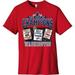 Encore Brandz Washington Champions Championship Baseball Football Hockey Celebration T-Shirt for Men & Women RED L