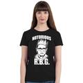 P&B Notorious RBG Ruth Bader Ginsburg Women's T-shirt, XL, Black