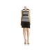 Parker Womens Penny Striped Sleeveless Flounce Dress