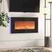 Wade Logan® Albee 30-Inch Wall Mounted Electric Fireplace w/ Remote in Black | 16.75 H x 30.5 W x 5 D in | Wayfair 5F3A0FD978074890AAA94396E75FEF79