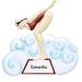 The Holiday Aisle® Girl Swimmer Hanging Figurine Ornament in Blue/Brown | 3.75 H x 3.75 W x 0.5 D in | Wayfair B642A6988CAF4C26A53919B5AA57BACC