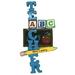 The Holiday Aisle® Teacher ABC Hanging Figurine Ornament Plastic in Black/Blue/Gray | 4.75 H x 2.75 W x 0.5 D in | Wayfair