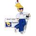 The Holiday Aisle® Driver License Girl Hanging Figurine Ornament Plastic in Blue/White | 4.5 H x 3.5 W x 0.5 D in | Wayfair