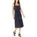 MICHAEL Michael Kors Womens Floral Tiered Midi Dress