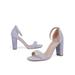 Avamo Women High Heel Sandals Party Club Block Heel Open Toe Ankle Strap Casual Shoes