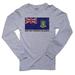 British Virgin Islands BVI Flag - Special Vintage Edition Men's Long Sleeve Grey T-Shirt