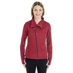 The Ash City - North End Ladies' Amplify MÃƒÂ©lange Fleece Jacket - OLYM RD/ CRB 665 - M