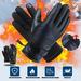 CVLIFE USB Heated Gloves Winter Hand Warmer (10000mAH Battery Included) Touch Screen Rechargeable Heating Waterproof Rechargeable Battery Heated Glove For Men and Women