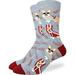 Socks - Good Luck Sock - Men's Crew Socks - Corgi Bacon (7-12) 1449