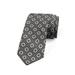 Abstract Necktie, Rare Shapes and Polka Dots, Dress Tie, 3.7", Dark Grey and Eggshell, by Ambesonne