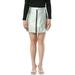 Women's Metallic A-Line Zipper Front High Waist Mini Skirt