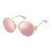 MARC JACOBS MARC 374/F/S 35J 0J Sunglasses Pink Frame Pink Mirror Lenses 58mm