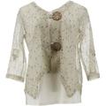 Nina Leonard Coconut Button Bolero Tank Women's 691-446