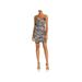 Aidan by Aidan Mattox Womens Sequined V-Neck Cocktail Dress