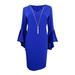 MSK Women's Embellished Bell-Sleeve Dress