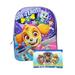 Girls Paw Patrol 15" Backpack One Team w/ Large 3-Ring Zipper Pencil Pouch