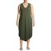 Terra & Sky Women's Plus Size Knit V Neck Tank Dress