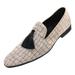 Amali Men's Exotic Velvet Loafer Slip On with Black Fabric Tassel Dress Shoe, Style Sobek Available in Black, Taupe, Red, Olive, and Tan