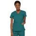 Dickies EDS Signature Scrubs Top for Women Mock Wrap 85820, XS, Teal Blue