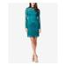 BETSEY JOHNSON Womens Teal Lace Long Sleeve Cocktail Dress Size 8