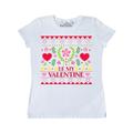 Inktastic Be My Valentine Ugly Sweater Style with Flowers and Hearts Adult Women's T-Shirt Female