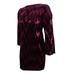 Jessica Howard Women's Sequined Velvet Cold-Shoulder Dress