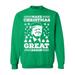Shop4Ever Men's Make Christmas Great Again Trump Crewneck Sweatshirt