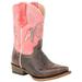 Roper Kids Girls Lil Dreams Snip Toe Western Cowboy Boots Mid Calf