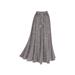 CATALOG CLASSICS Women's Peasant Maxi Skirt, Over-Dyed Floral Embroidered Rayon