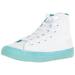 Converse Girls' Chuck Taylor All Star Translucent Color Midsole High Top Sneaker, White/Bleached Aqua, 12 M US Little Kid