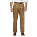 Mens Haggar Premium No-Iron Khaki Stretch Classic-Fit Pleated Expandable Waist Pants British Khaki