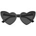 Emblem Eyewear - Cat Eye Womenâ€™s Fashion Mod Super Cat Heart Shape Cat Eye Sunglasses