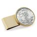 UPM Global 13137 Silver Walking Liberty Half Dollar Stainless Steel Goldtone Coin Money Clip