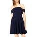 City Studio Womens Juniors Ruffled Fit & Flare Flounce Dress