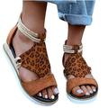 Mchoice Woman Summer Sandals Open Toe Casual Platform Wedge Shoes Casual Canvas Shoes