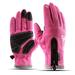 Women Men Non Slip PU Bike Gloves Winter Thermal Plus velvet Full Finger Gloves Waterproof Screen Touchable Golf Gloves