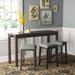 Bouton 4 Piece Pub Table Set Wood/Upholstered in Brown Laurel Foundry Modern Farmhouse® | Wayfair 9131D385A72E47E0B40CB87D8AF4BFE7