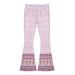 Bebiullo Women Boho Printed Flared Trousers Hippie High Waist Printed Wide Leg Long Flared Bell Bottom Pants