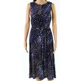 Lauren By Ralph Lauren NEW Blue Womens Size 10P Petite Sheath Dress